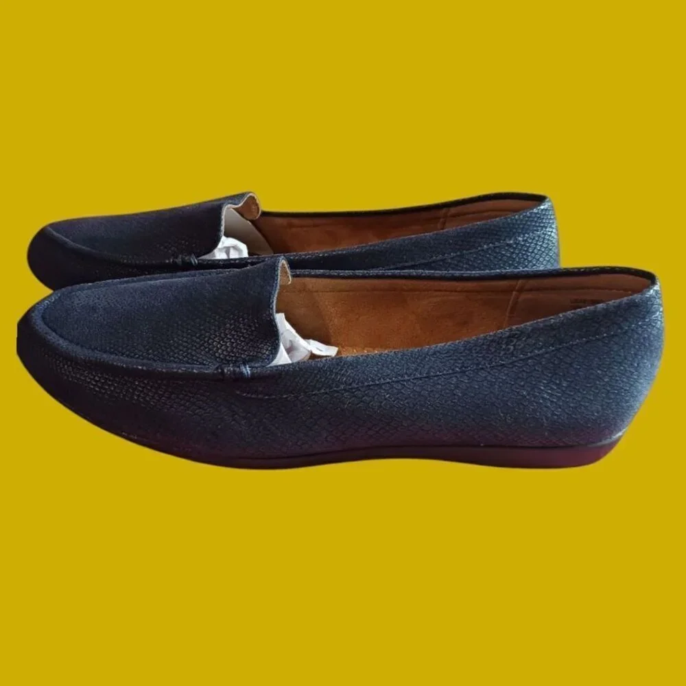 Comfortview Womens Loafers Slip-On Shoes Blue Navy Size 10W